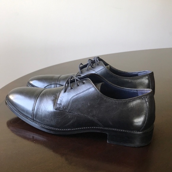 Cole Haan Black Leather lace up Cap Toe Oxfords main image 6